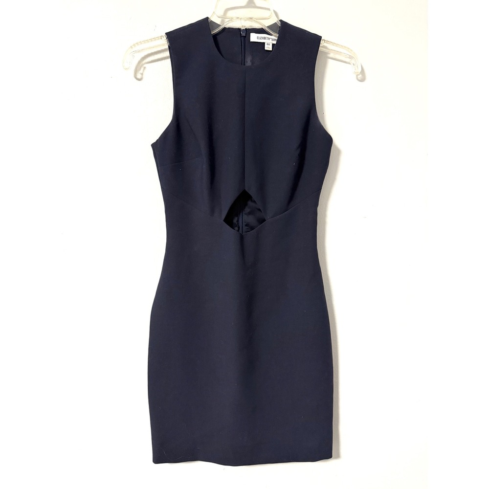 Elizabeth and James Navy Blue Cutout Sleeveless Mini Dress Size 00